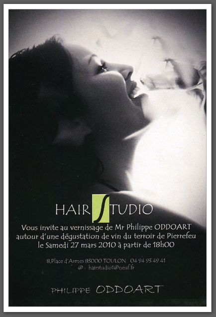 HAIR STUDIO TOULON EXPOSITION ODDOART PHILIPPE TIRAGE VINTAGE BACCHUS 2010